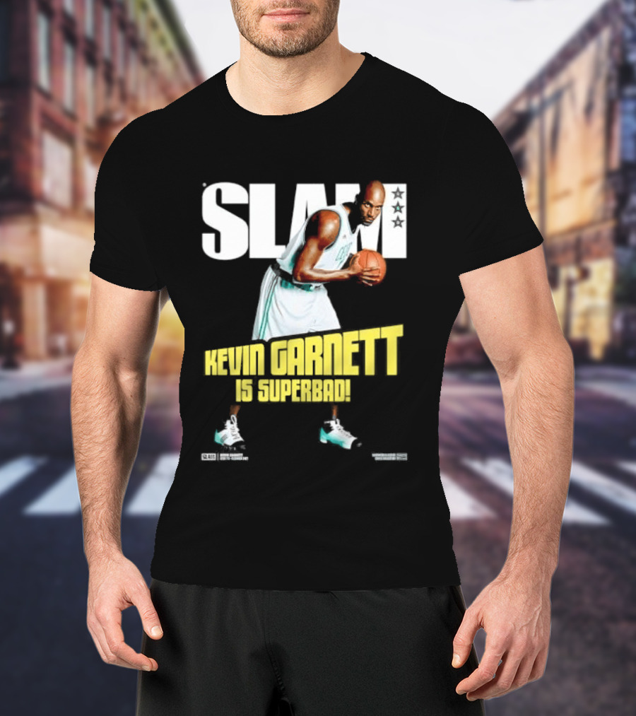 Slam Kevin Garnett Is Superbad Celtics Basketball T-Shirt