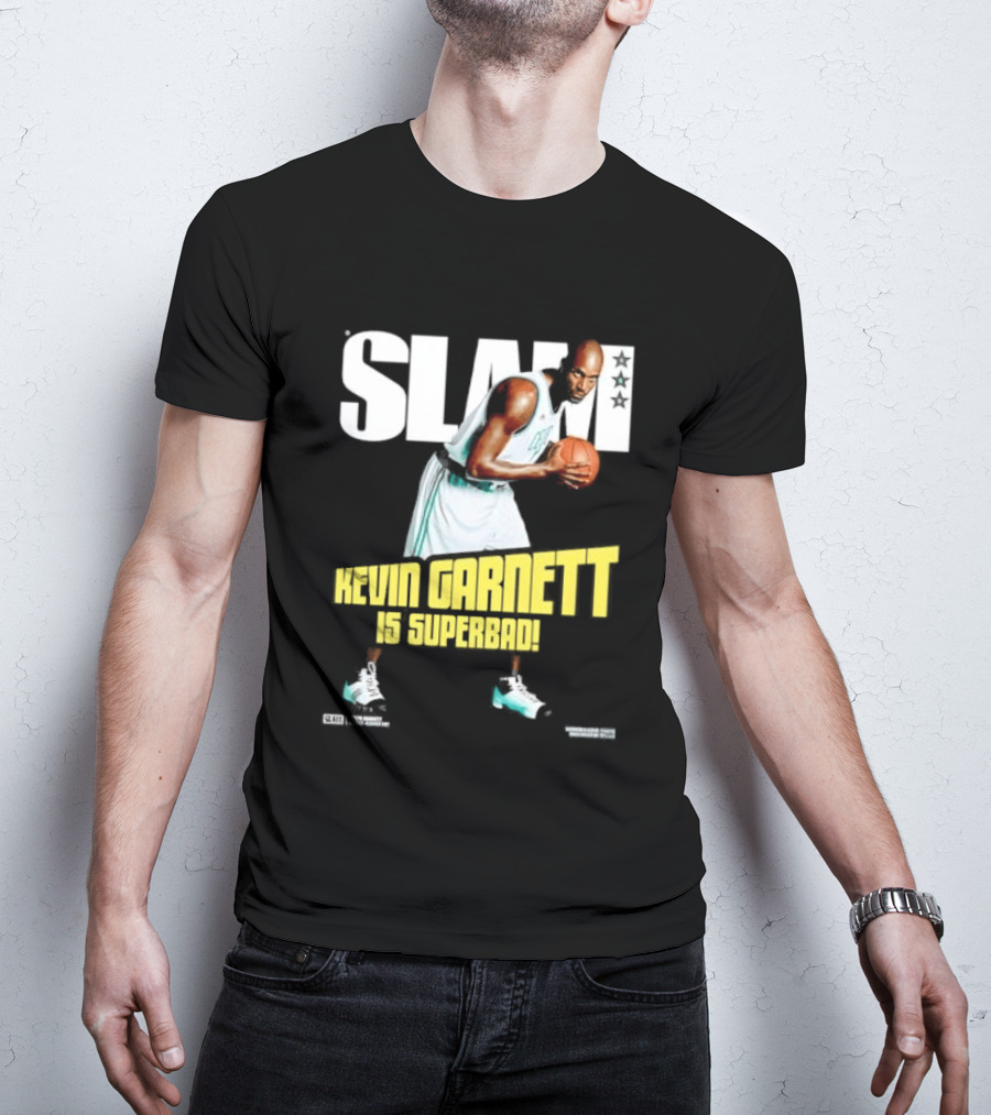 Slam Kevin Garnett Is Superbad Celtics Basketball T-Shirt