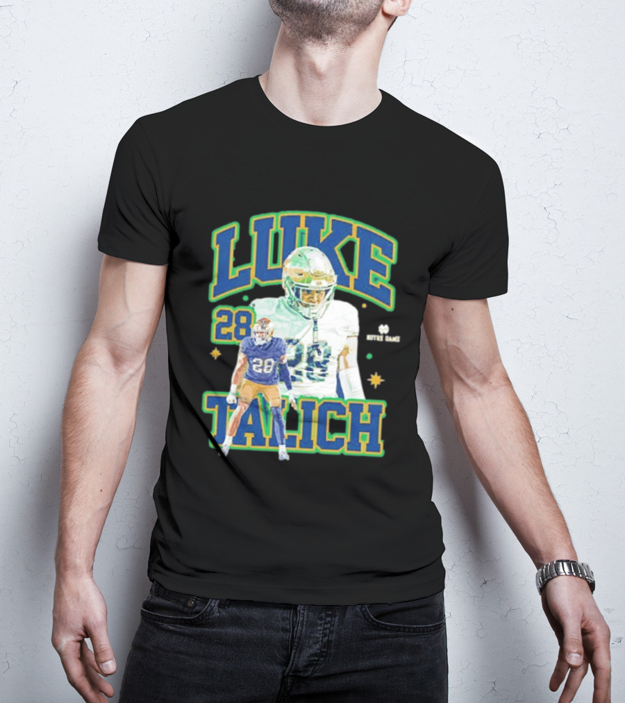 Notre Dame Football Luke Talich 28 Fighting Irish Player T-Shirt