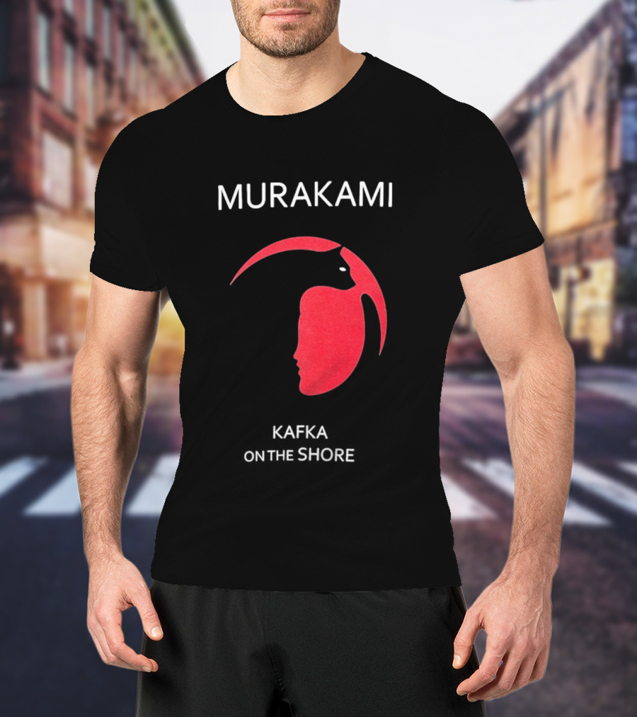 Murakami Kafka On The Shore Red Face T-Shirt