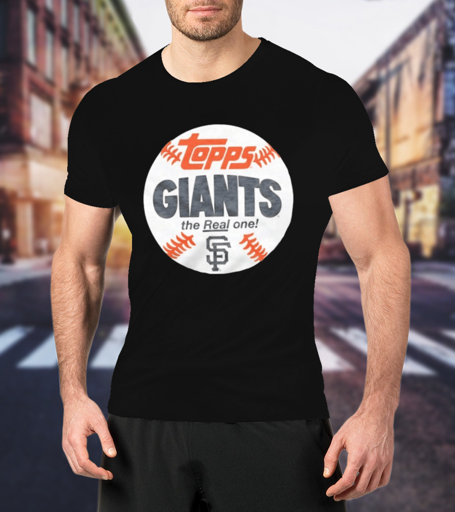 Topps Giants The Real One SF Baseball Collaboration T-Shirt