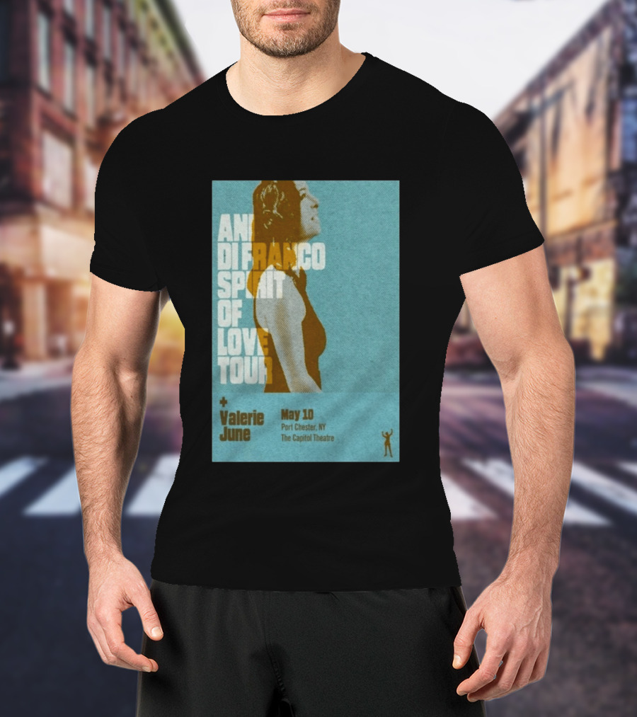 Ani DiFranco Spirit Of Love Tour May 10 Port Chester NY The Capitol Theatre Valerie June T-Shirt