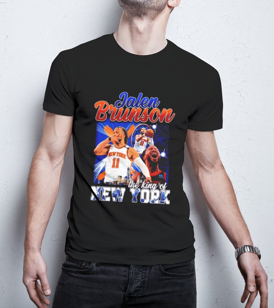 Jalen Brunson The King Of New York New York Knicks Basketball T-Shirt