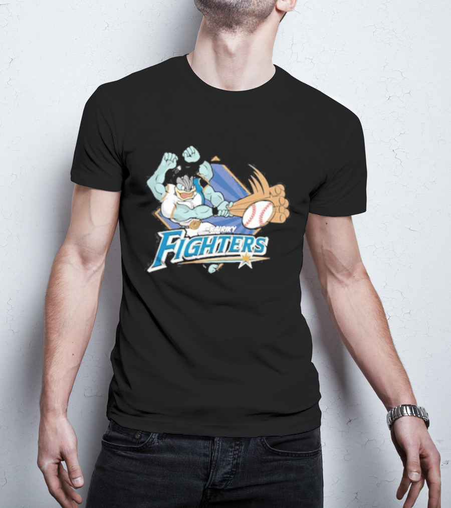 Hokkaido Nippon Ham Fighters Machamp Baseball T-Shirt