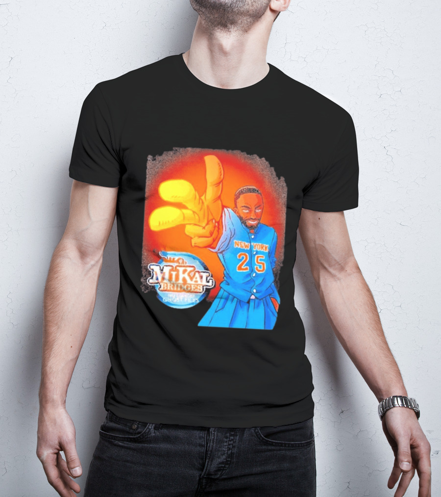 New York 25 Mikal Bridges No Longer Ghost Files T-Shirt