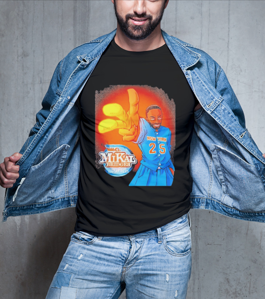 New York 25 Mikal Bridges No Longer Ghost Files T-Shirt