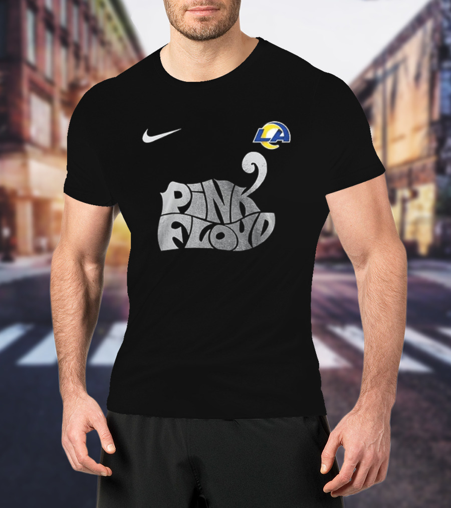 Los Angeles Rams Pink Floyd The Dark Side Of The Moon Nike Collaboration T-Shirt