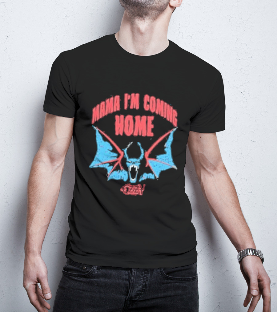 Mama I'm Coming Home Bat Ozzy Onesie T-Shirt