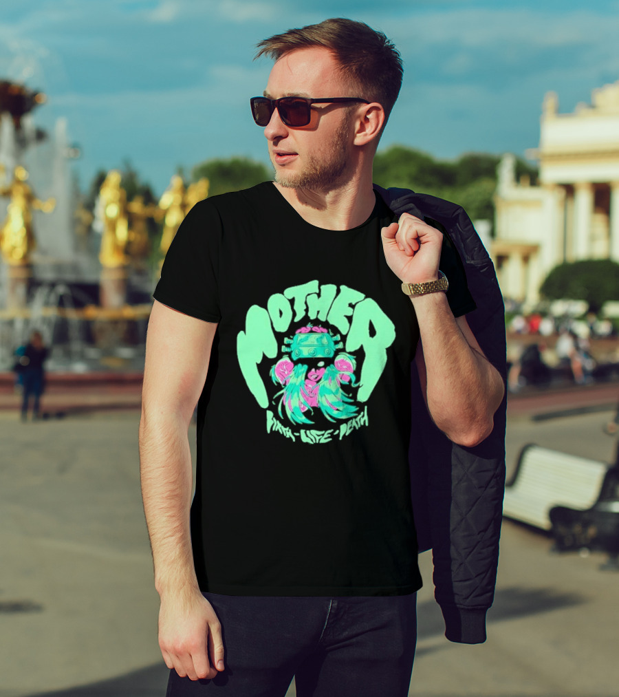 Mother Birth Life Death Neon Psychedelic T-Shirt