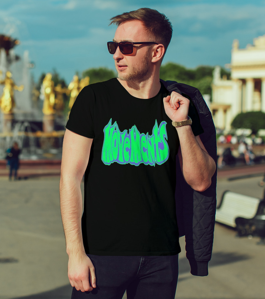 Movements Back In My Ways Neon Vaporwave Style Font T-Shirt