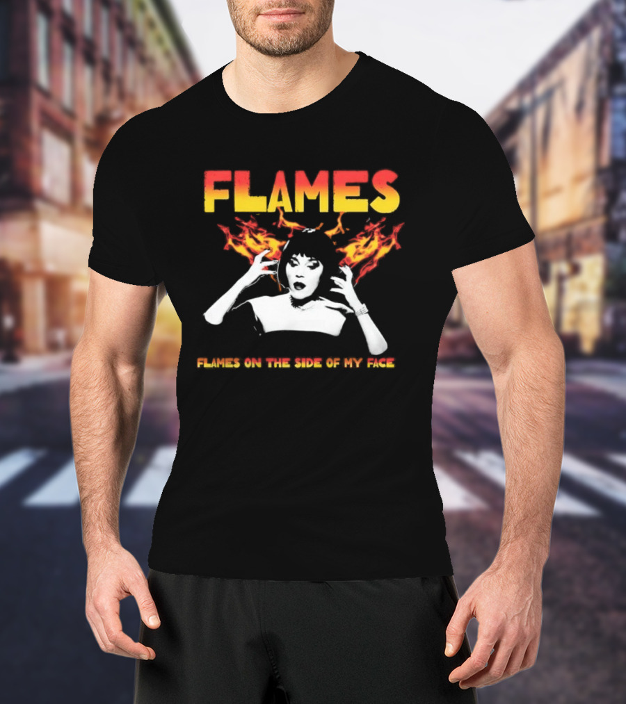 Mrs. White Flames On The Side Of My Face Clue Movie T-Shirt
