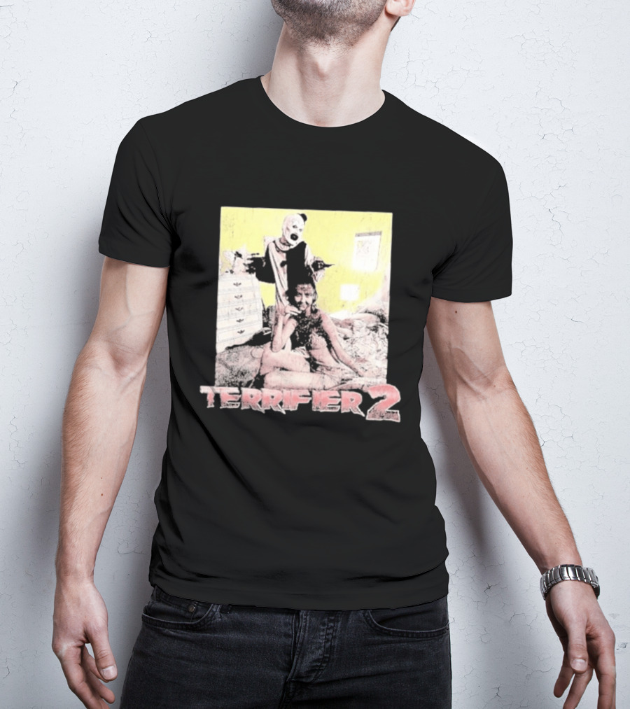 Terrifier 2 Art The Clown Scene Horror Movie T-Shirt