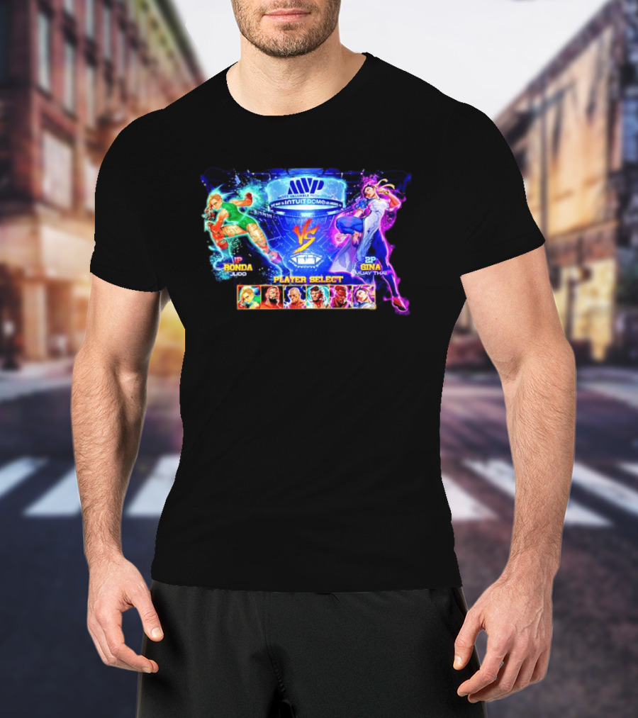 MVP Intuit Dome Ronda Judo Vs Gina Muay Thai Player Select T-Shirt