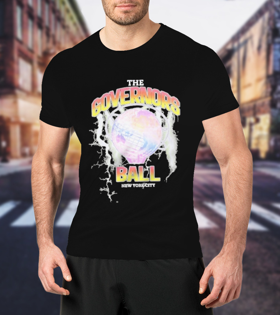 The Governors Ball New York City Lightning Globe Festival T-Shirt