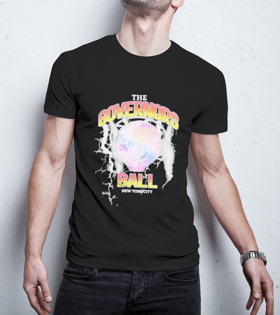 The Governors Ball New York City Lightning Globe Festival T-Shirt