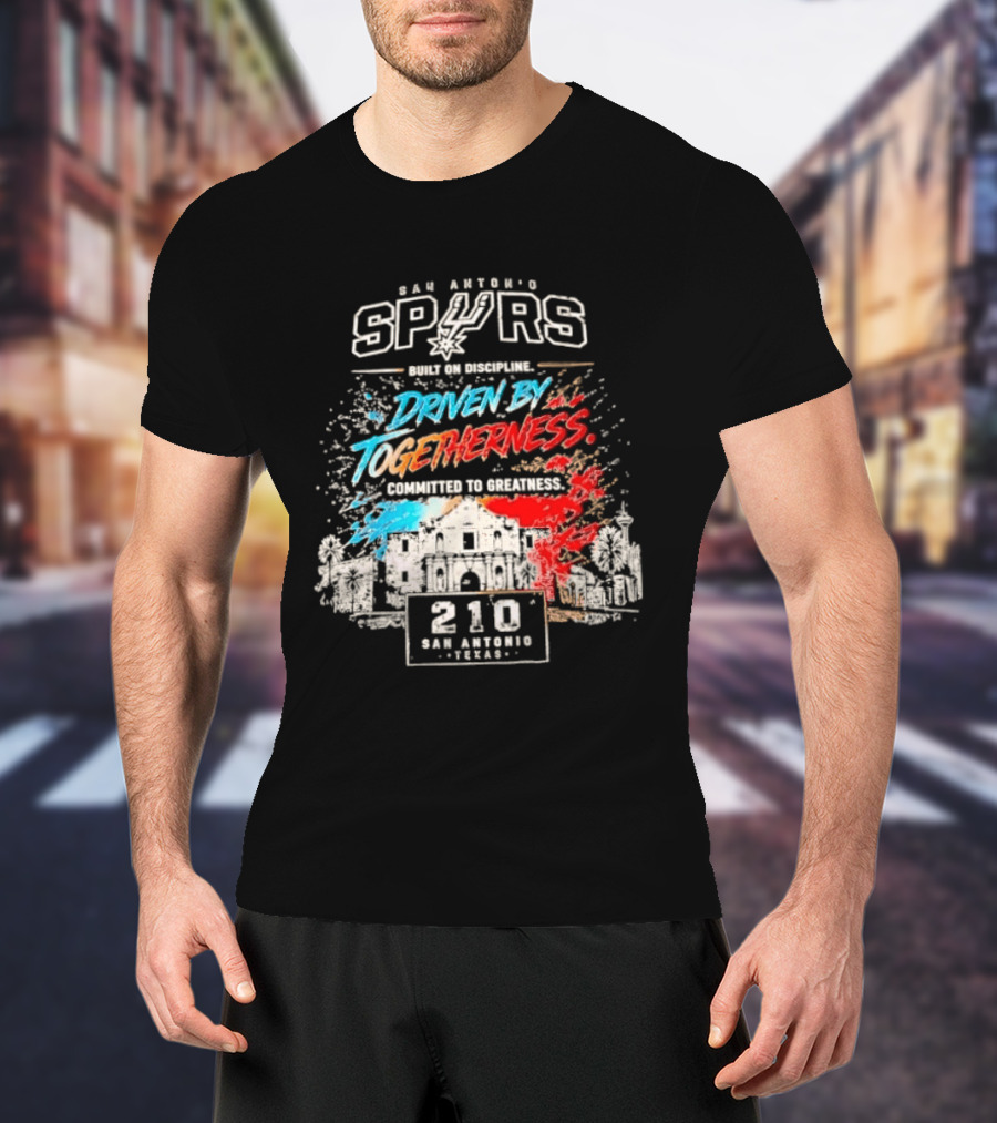 San Antonio Spurs Driven By Togetherness Built On Discipline 210 Texas Connection T-Shirt