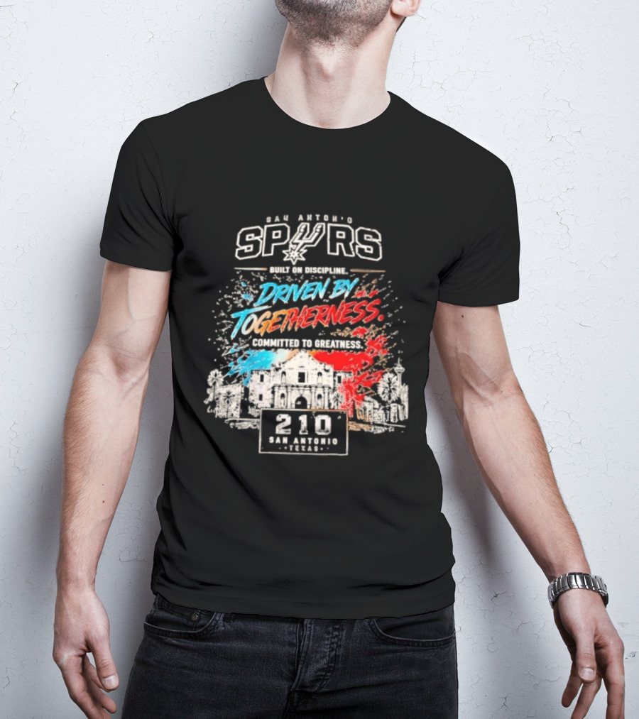 San Antonio Spurs Driven By Togetherness Built On Discipline 210 Texas Connection T-Shirt