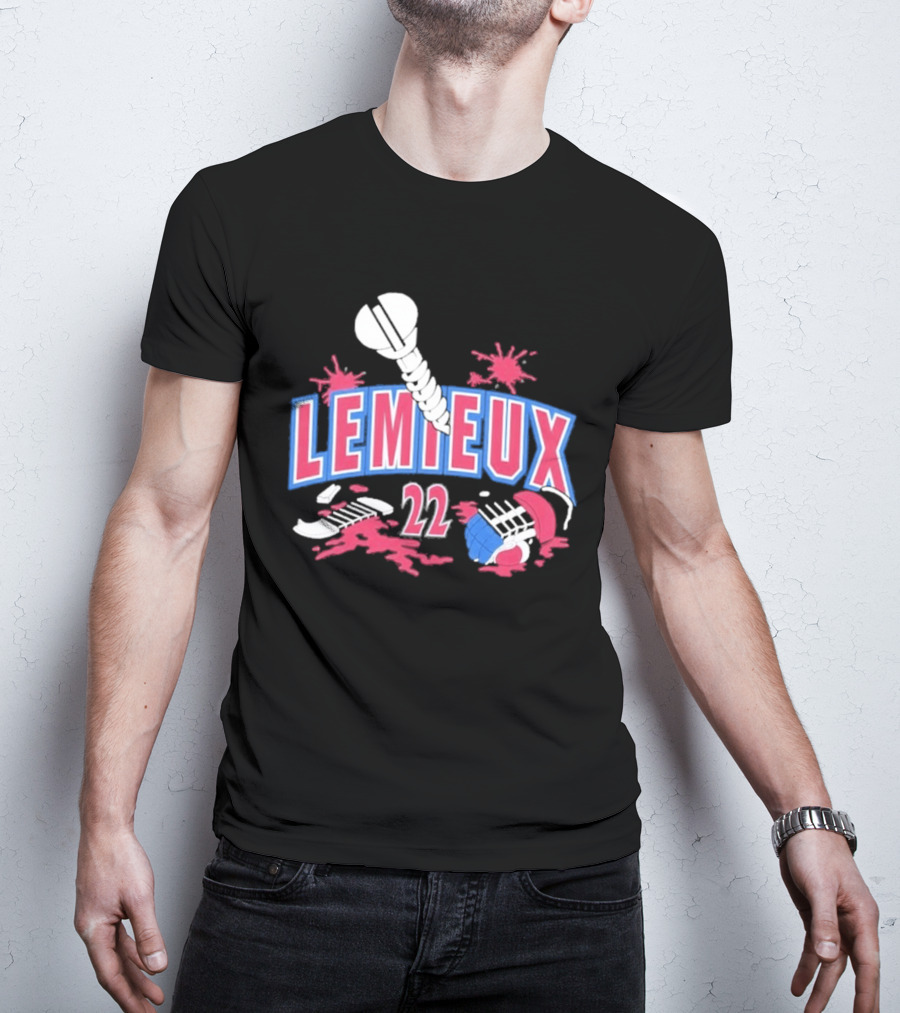 Lemieux 22 Screw Detroit Red Wings Hockey T-Shirt