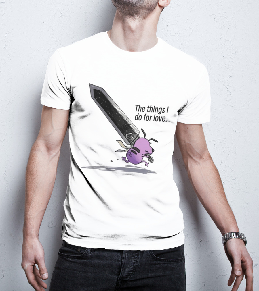 Courage The Cowardly Dog The Things I Do For Love Giant Sword Adventure T-Shirt