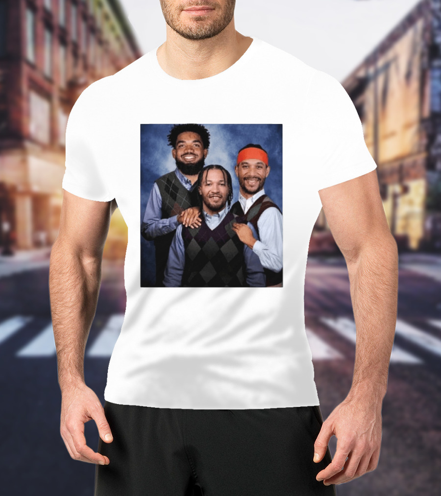 Karl Anthony Towns Jalen Brunson Josh Hart Step Brothers Argyle Sweater T-Shirt