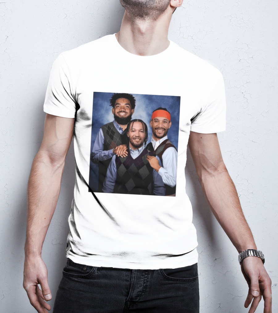 Karl Anthony Towns Jalen Brunson Josh Hart Step Brothers Argyle Sweater T-Shirt