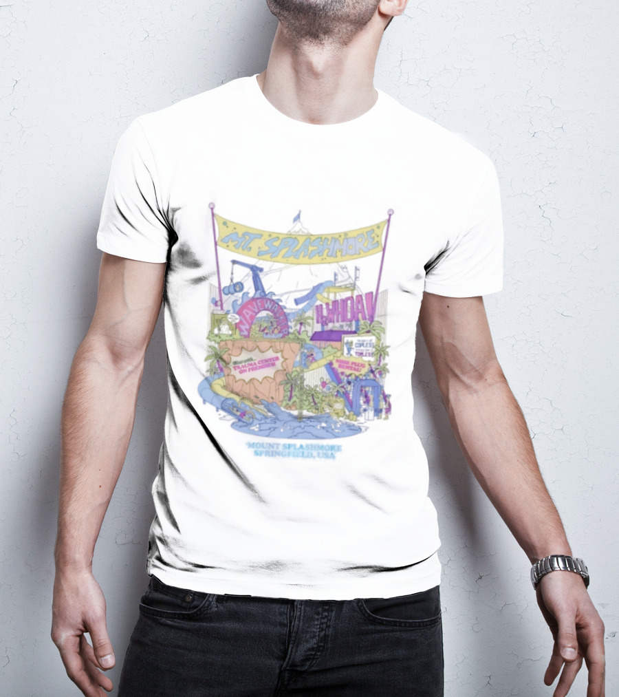 Mt. Splashmore Springfield USA Water Park Adventure T-Shirt