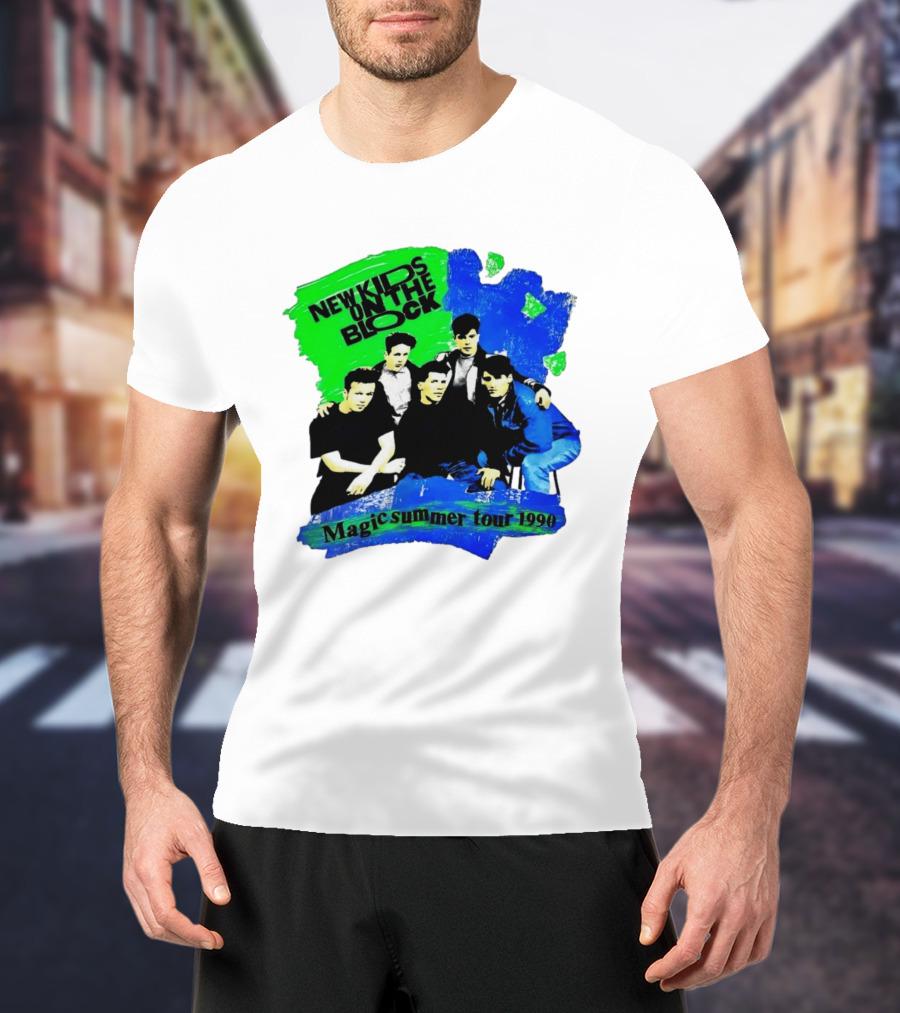 New Kids On The Block Magic Summer Tour 1990 Vintage Concert T-Shirt