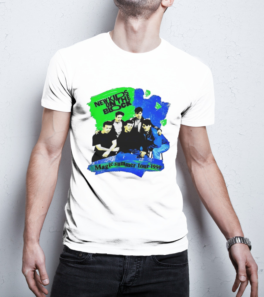 New Kids On The Block Magic Summer Tour 1990 Vintage Concert T-Shirt