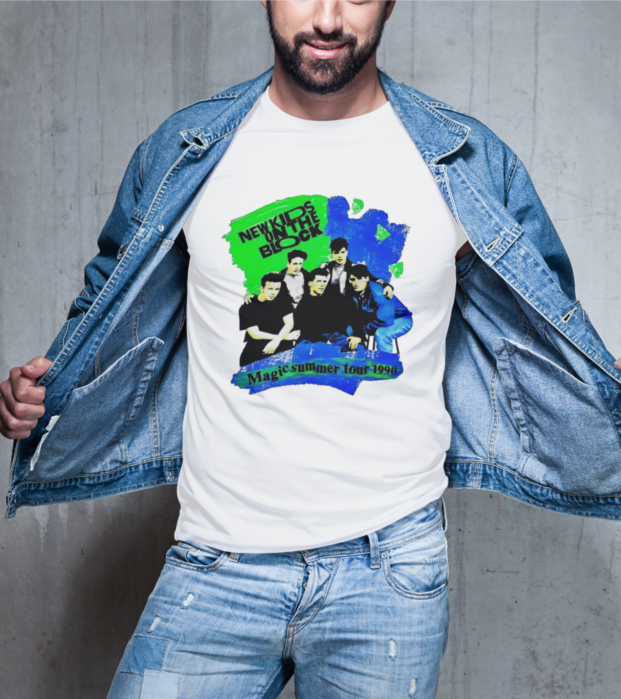 New Kids On The Block Magic Summer Tour 1990 Vintage Concert T-Shirt