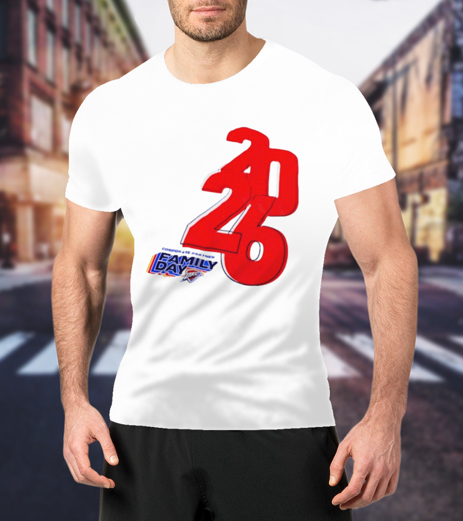 Oklahoma City Thunder Basketball Family Day Corporate Partner 2026 T-Shirt