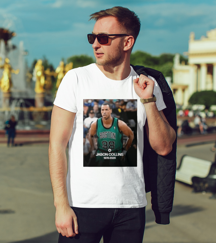 Boston Jason Collins 1978 2026 98 Rest In Peace T-Shirt