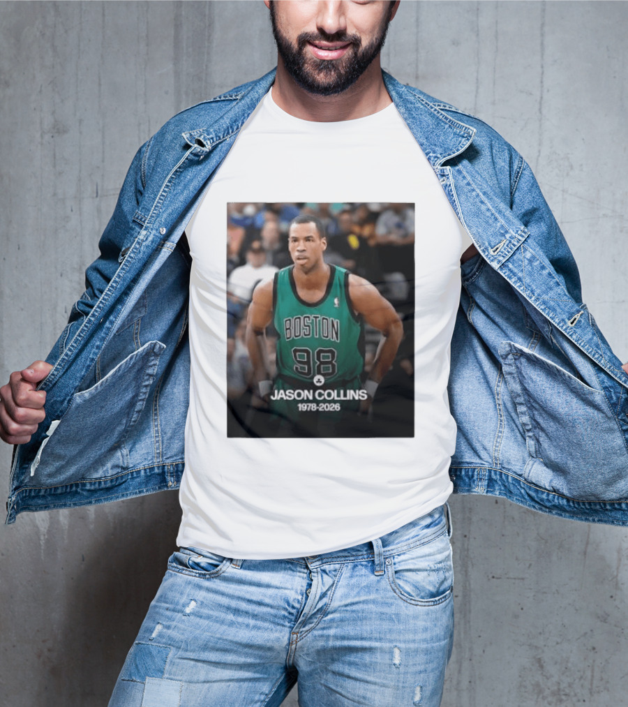 Boston Jason Collins 1978 2026 98 Rest In Peace T-Shirt
