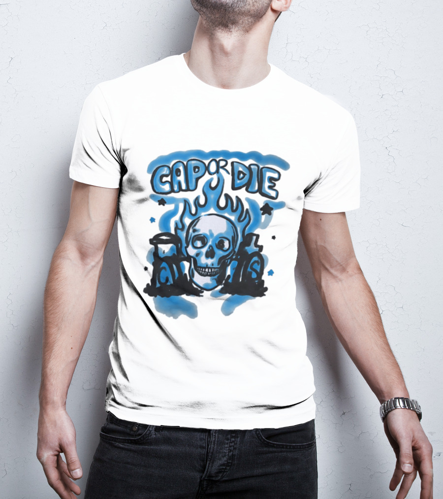 Cap Or Die Skull Flame T-Shirt