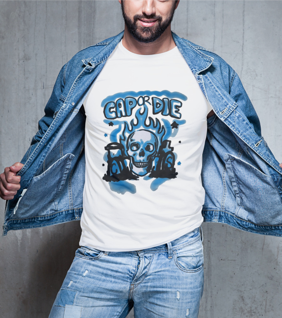 Cap Or Die Skull Flame T-Shirt