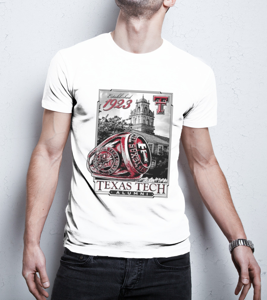 Texas Tech Alumni Established 1923 Ring Building TTU T-Shirt