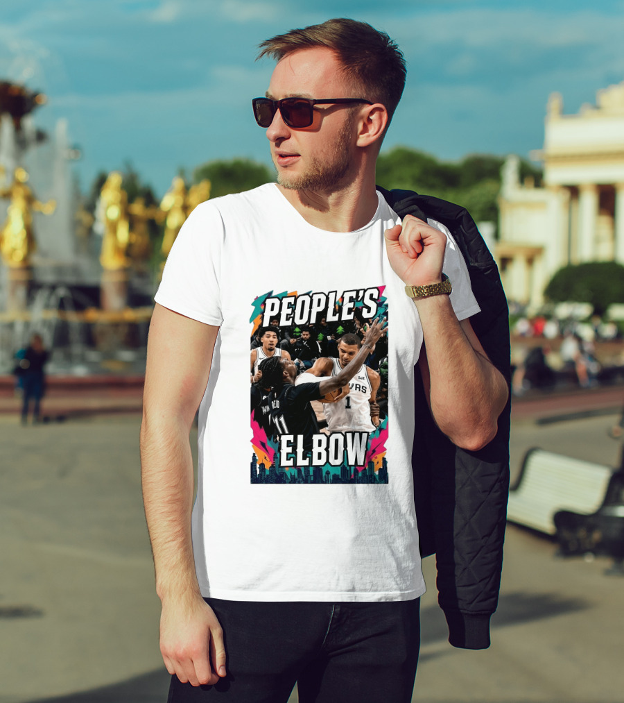 People's Elbow Wemby Spurs Vs Naz Reid Wolves T-Shirt