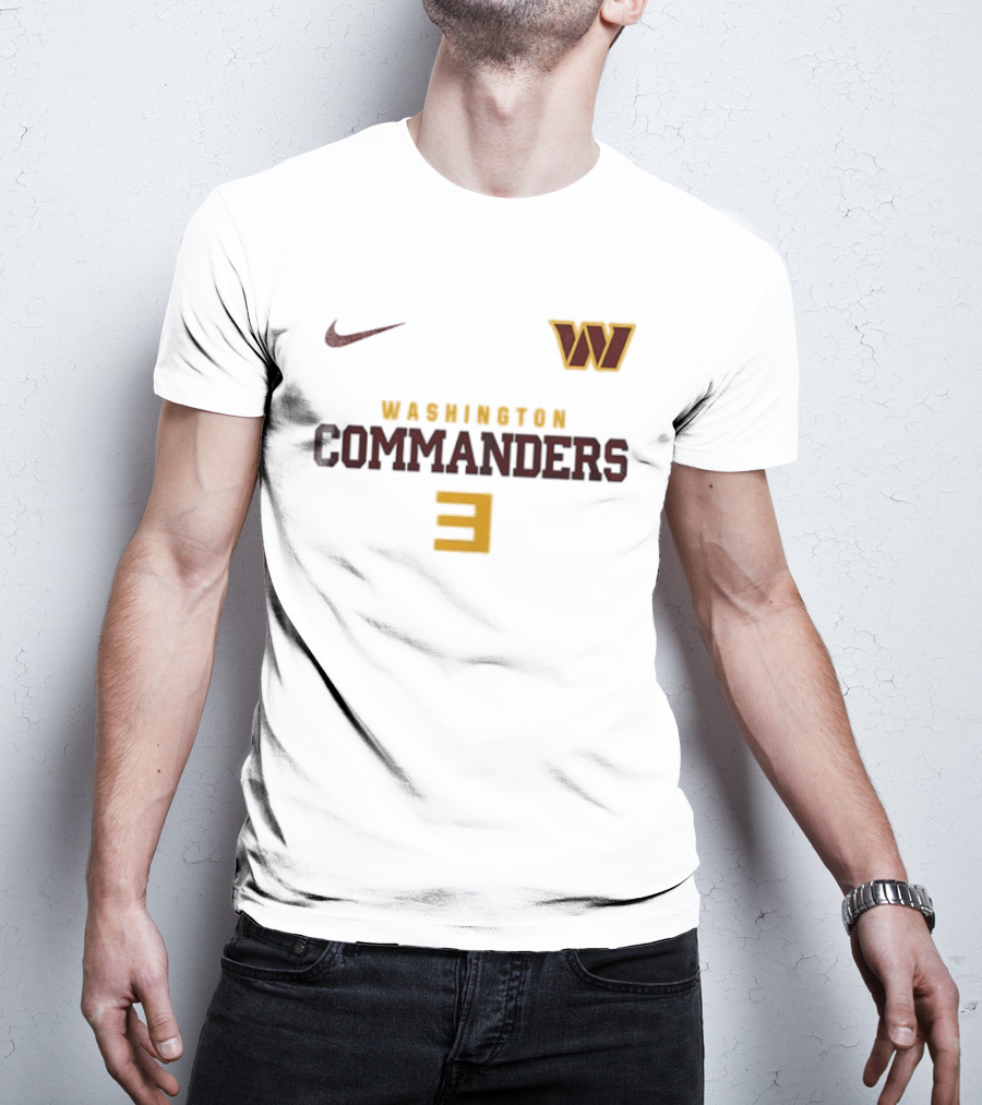 Washington Commanders Nike W Logo Number 3 T-Shirt