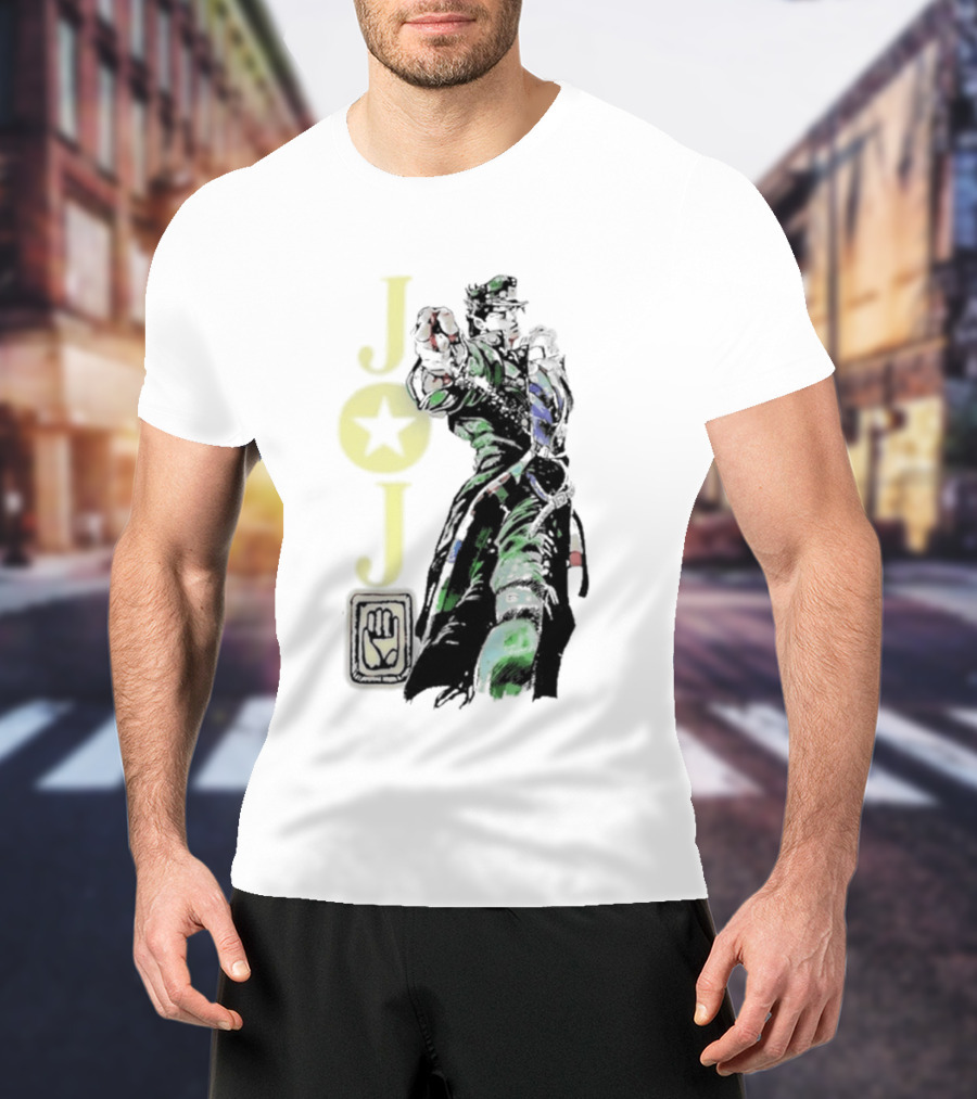 Jojo Jotaro Kujo Star Emblem Anime T-Shirt