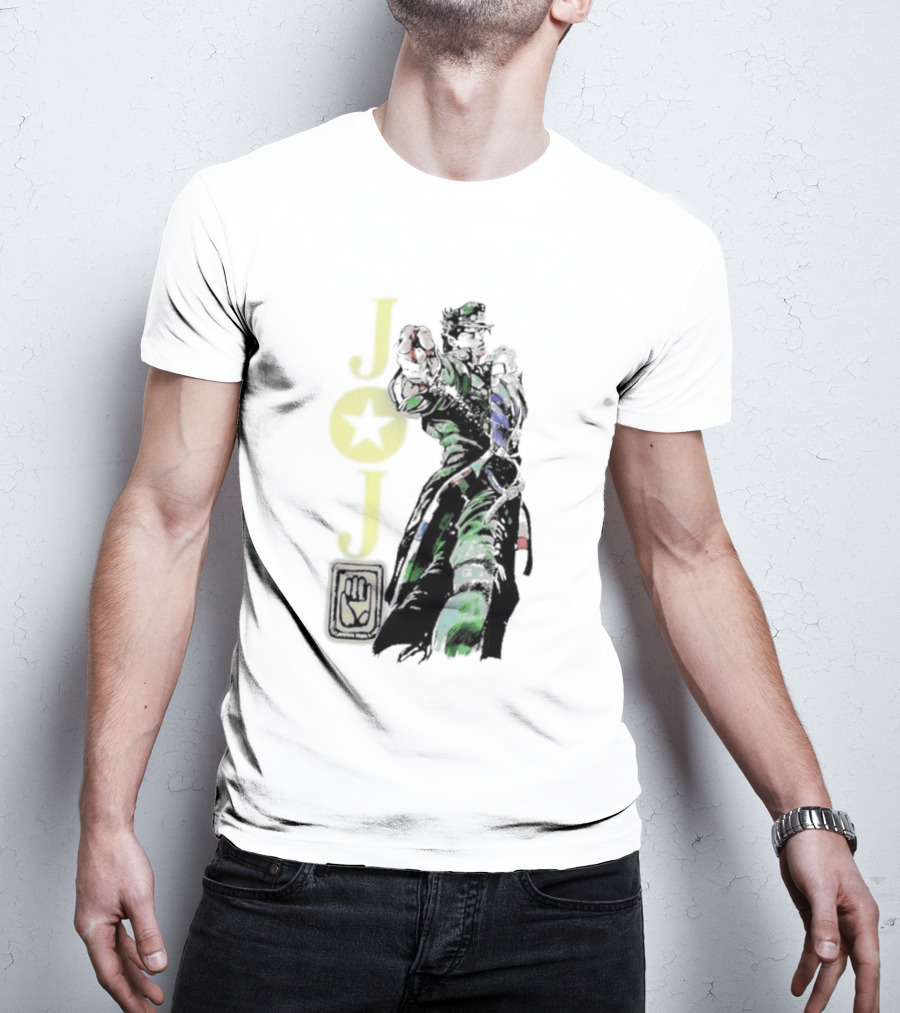 Jojo Jotaro Kujo Star Emblem Anime T-Shirt