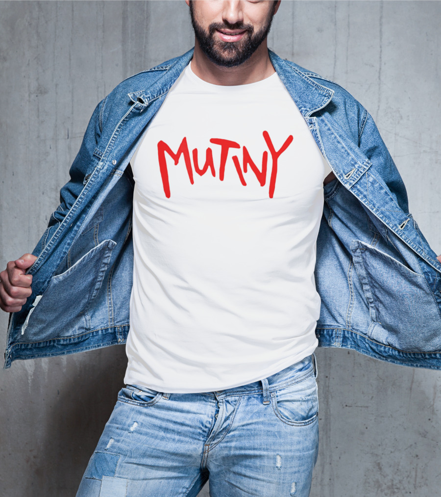 Mutiny Halt And Catch Fire Red Handwritten T-Shirt