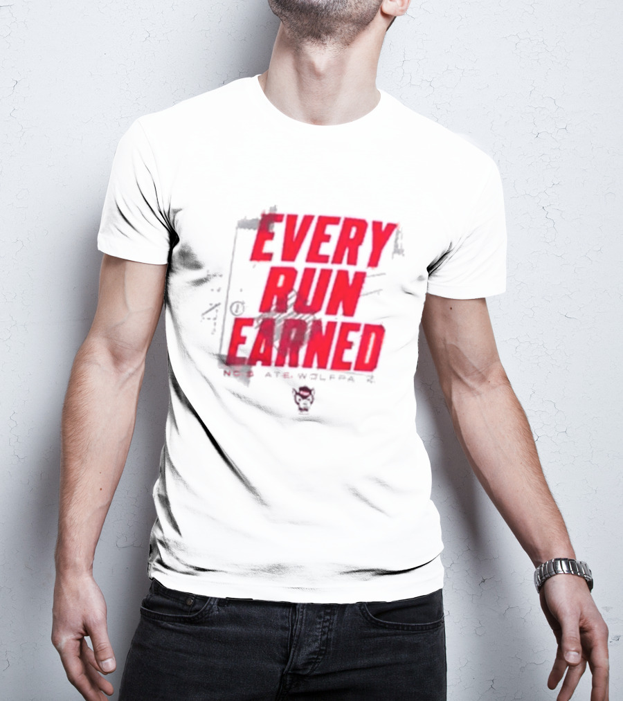 NC State Wolfpack Every Run Earned T-Shirt