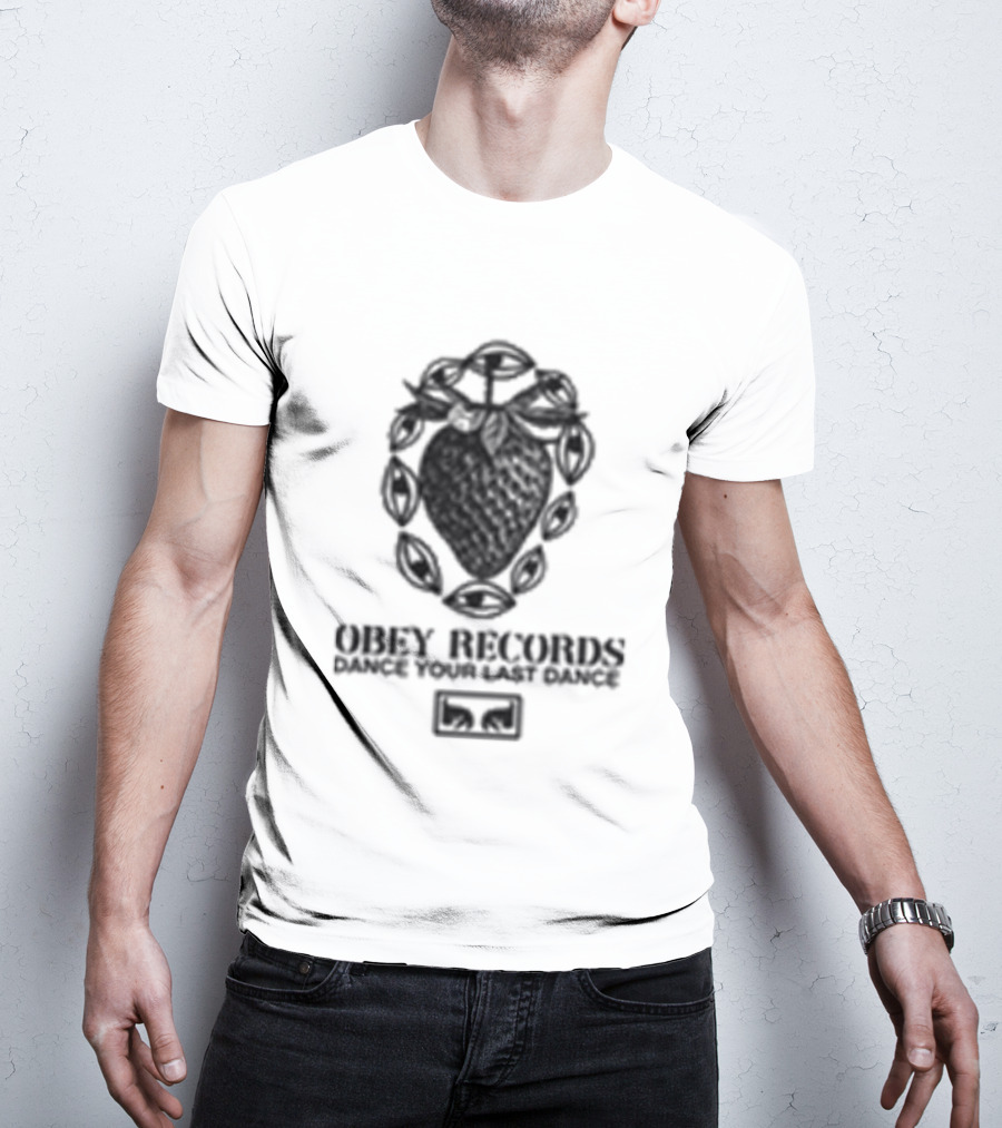 Obey Records Garden Heavyweight Music Art Collection T-Shirt