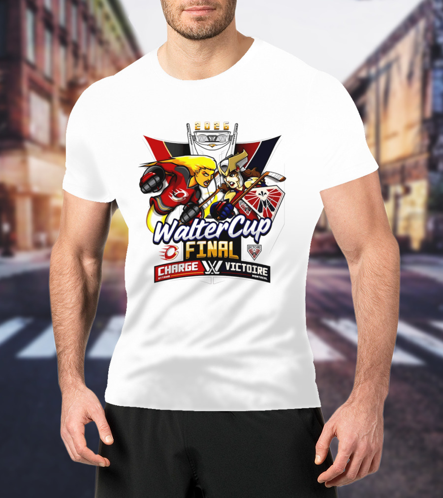 Ottawa Charge Vs Montreal Victoire 2026 Walter Cup Final Hockey Clash T-Shirt