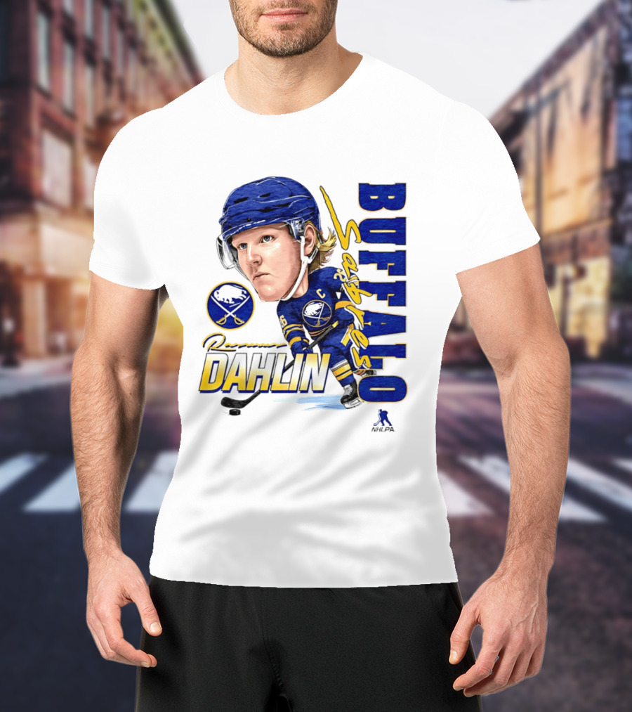 Rasmus Dahlin Captain Buffalo Sabres NHLPA Caricature T-Shirt