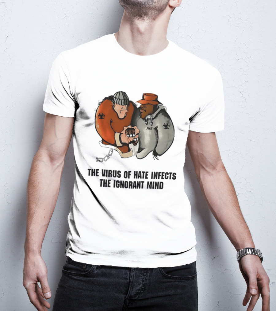 The Virus Of Hate Infects The Ignorant Mind 90s Biohazard T-Shirt