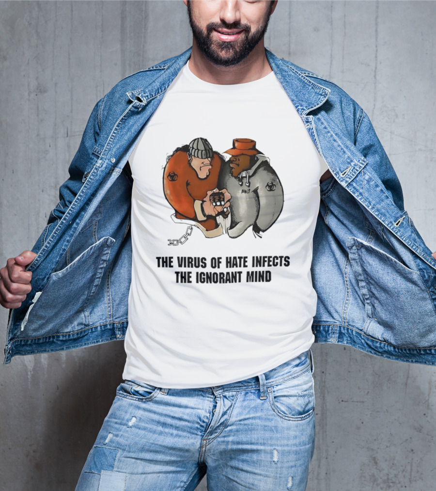 The Virus Of Hate Infects The Ignorant Mind 90s Biohazard T-Shirt