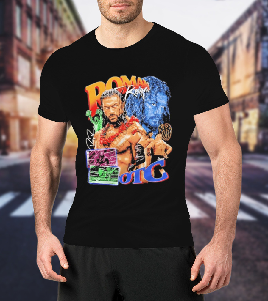 Roman Reigns Tribal Chief OTC Wrestling Champion WWE Acknowledged T-Shirt