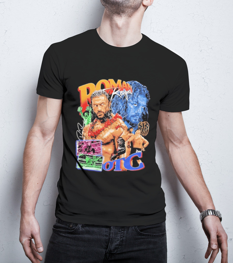 Roman Reigns Tribal Chief OTC Wrestling Champion WWE Acknowledged T-Shirt