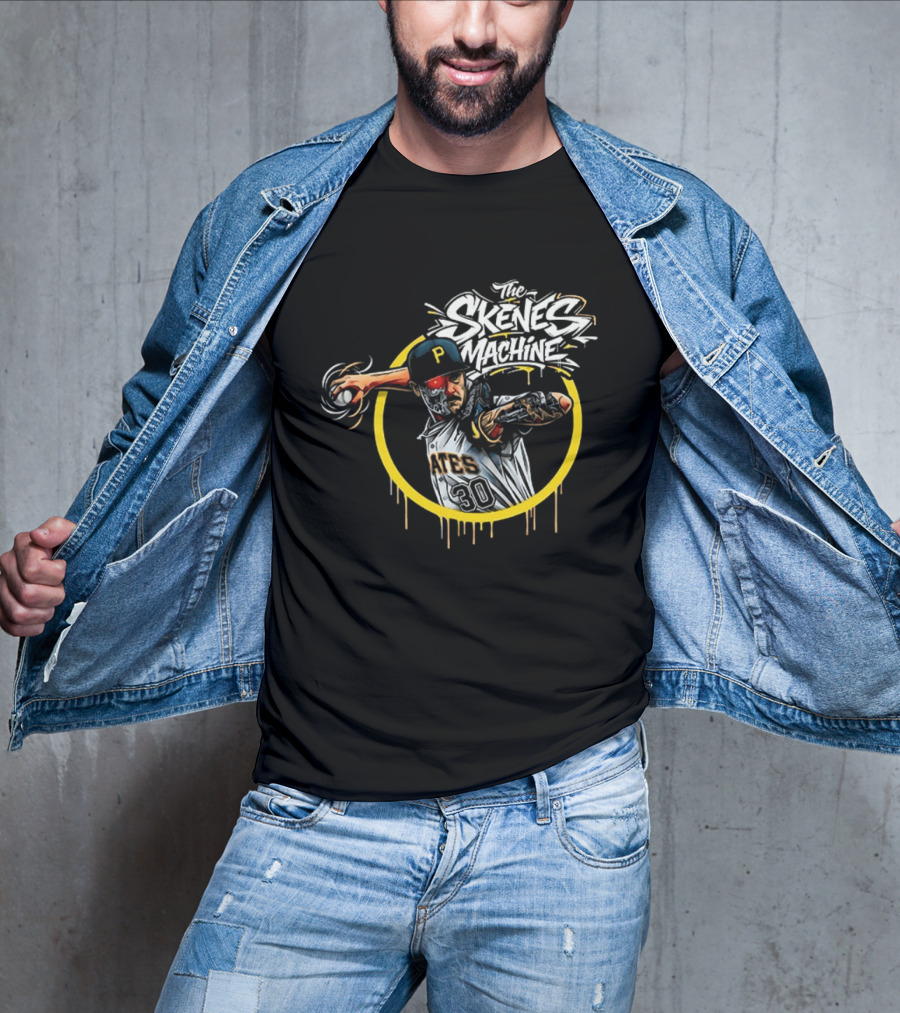 The Skenes Machine Paul Skenes Pittsburgh Pirates Pitcher 30 Aces T-Shirt