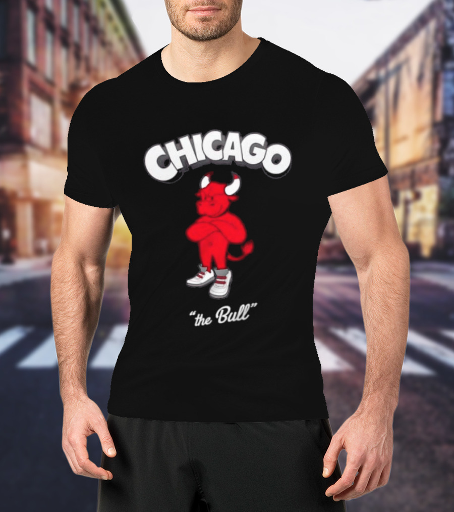 Chicago Bulls Toon Bull NBA Cartoon T-Shirt